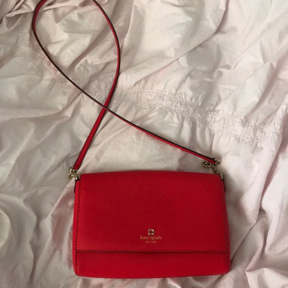 Kate Spade red crossbody bag